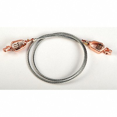 GRAINGER 8500 Bond Wire with 2 Clips 3 ft.