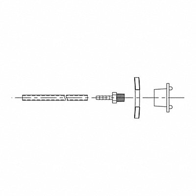 JUSTRITE 12020 Suction Option Assembly Stainless Steel