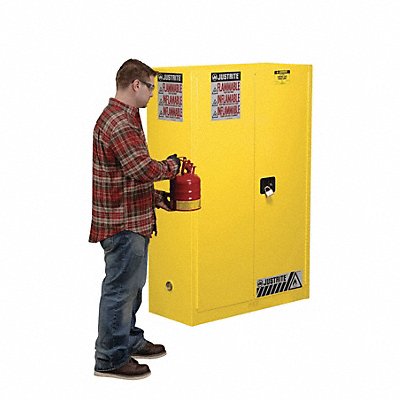 JUSTRITE 29002 Safety Cabinet Label 12 inx10 in Paper