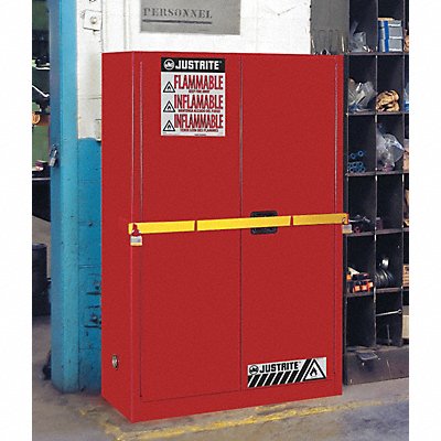 JUSTRITE 29884R K3023 Flammable Safety Cabinet 45 gal Red