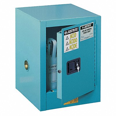JUSTRITE 890422 Corrosive Safety Cabinet Steel 22 in H