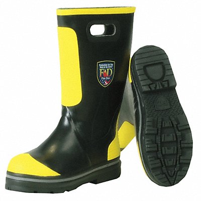 FIRE-DEX FDXR100115W G8768 Shoe-Fit Fire Boots 11-1/2W Steel PR
