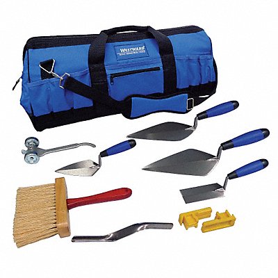 WESTWARD 13P511 Masons Apprentice Tool Kit 8 Pcs