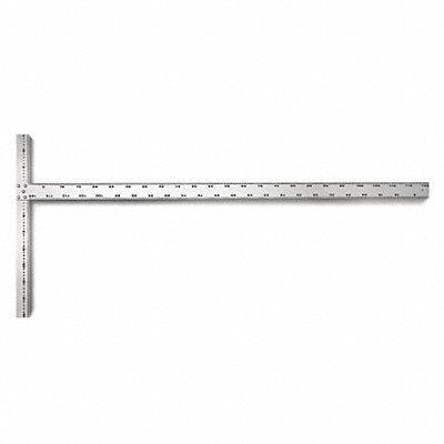 WESTWARD 13P537 Drywall T Square Alum 48 In 1mm Grad.