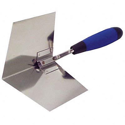 WESTWARD 13P539 Inside Corner Trowel 5inL 4inW SS