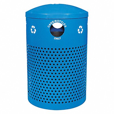 TOUGH GUY 13P561 Recycling Container Blue 40 gal.