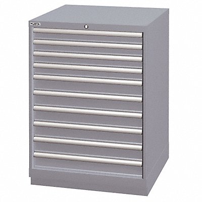 LISTA SC091002AFTKALG Mod Drwr Cab 41-3/4 H 10 Drwr Light Grey