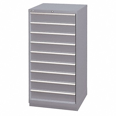 LISTA SC130903AFTKALG Mod Drwr Cab 59-1/2 H 9 Drwr Light Grey