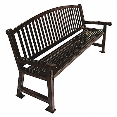 ULTRASITE 922B4Black Outdoor Bench 48 in L 39 in H Black