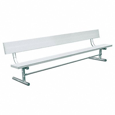 ULTRASITE 940PA8 Outdoor Bench 96 in L Silver