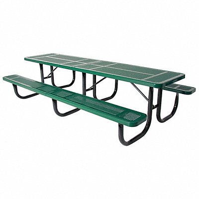 ULTRASITE 2383P12Green Shelter Table 144 W x70 D Green
