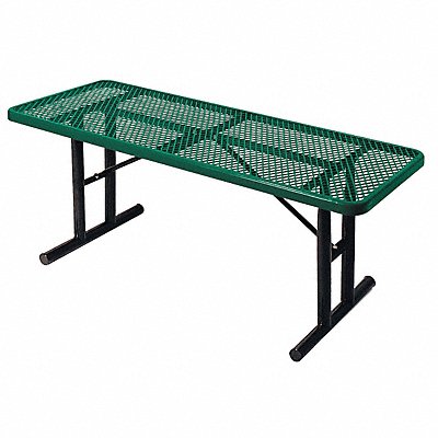ULTRASITE 238UV6Green Picnic Table 72 W x30 D Green