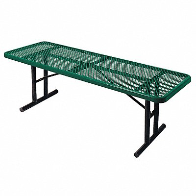ULTRASITE 238UV8Green Picnic Table 96 W x30 D Green