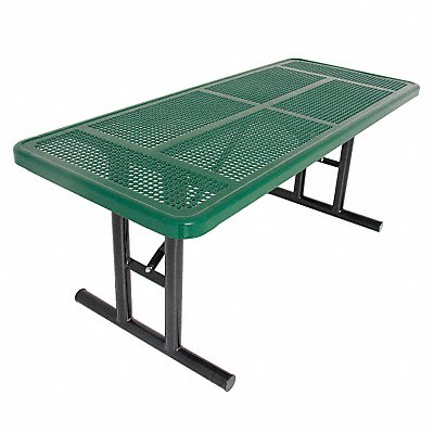 ULTRASITE 238UP6Green Picnic Table 72 W x30 D Green