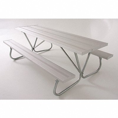 ULTRASITE gBT158A6 Picnic Table 72 W x68 D Silver