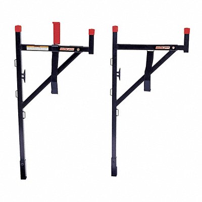 WEATHER GUARD 1450 Truck Ladder Rack Steel 23 x3x57 Blk/Red