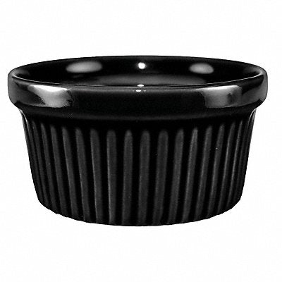 ITI RAMF4B Fluted Ramekin 4 oz Cap. Black PK36