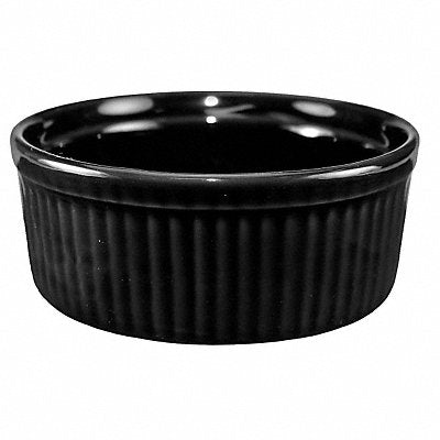 ITI RAMF8B Fluted Ramekin 6 oz Cap. Black PK36