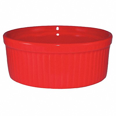 ITI RAMF8CR Fluted Ramekin 6 oz Cap. Red PK36