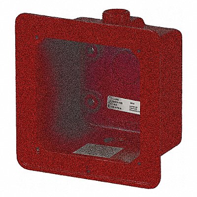 EDWARDS SIGNALING 2459WPBR Weatherproof Box Red