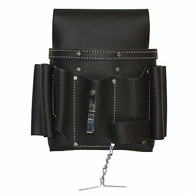 WESTWARD 13T126 Brown Tool Pouch Leather