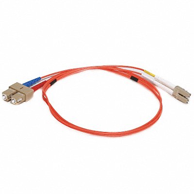 MONOPRICE 2626 Fiber Cord Duplex LC SC 1m Orange