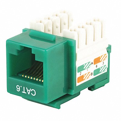 MONOPRICE 5380 Datacom Jack Cat6 Punch Down Green
