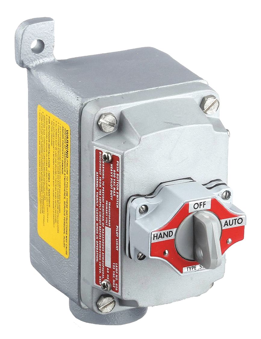 APPLETON ELECTRIC EFDB110345 Select Switch Control Station DeadEnd 1SS Gry
