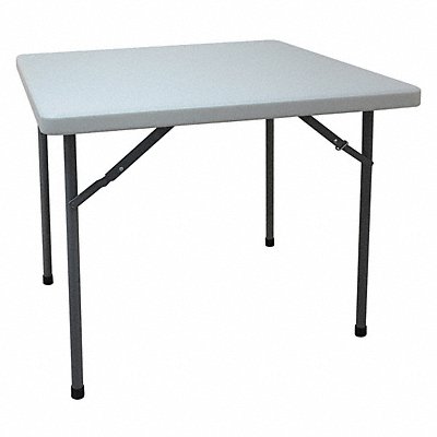 GRAINGER 13V430 Fldg Tbl Square Polyethylene 36 L 36 W