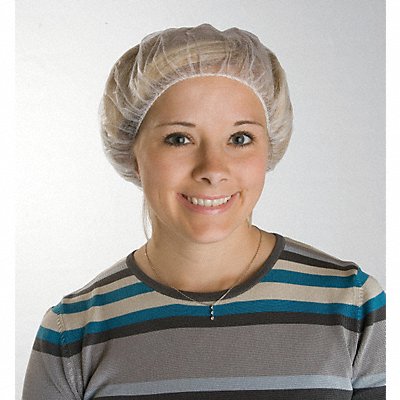 ACTION CHEMICAL B24W Bouffant Cap White 24 In PK1000