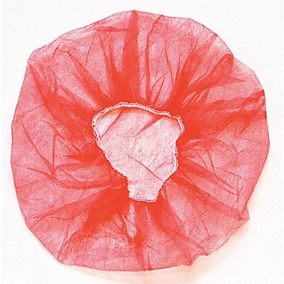 ACTION CHEMICAL B21R Bouffant Cap Red Universal PK1000