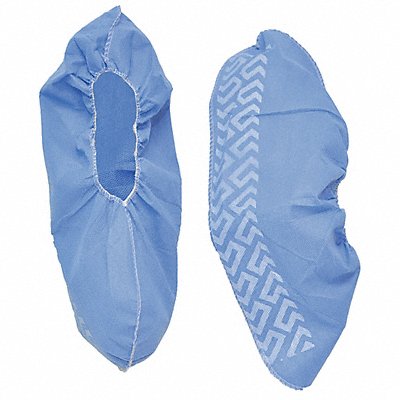 ACTION CHEMICAL PP18NSB Shoe Covers SlipResistSole 2XL Blu PK300