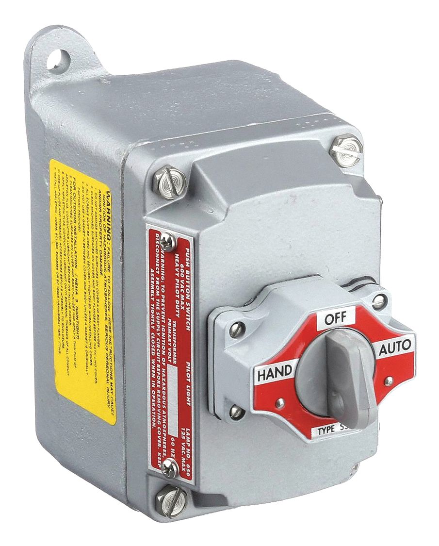 APPLETON ELECTRIC EFDB150345 Select Switch Control Station DeadEnd 1SS Gry