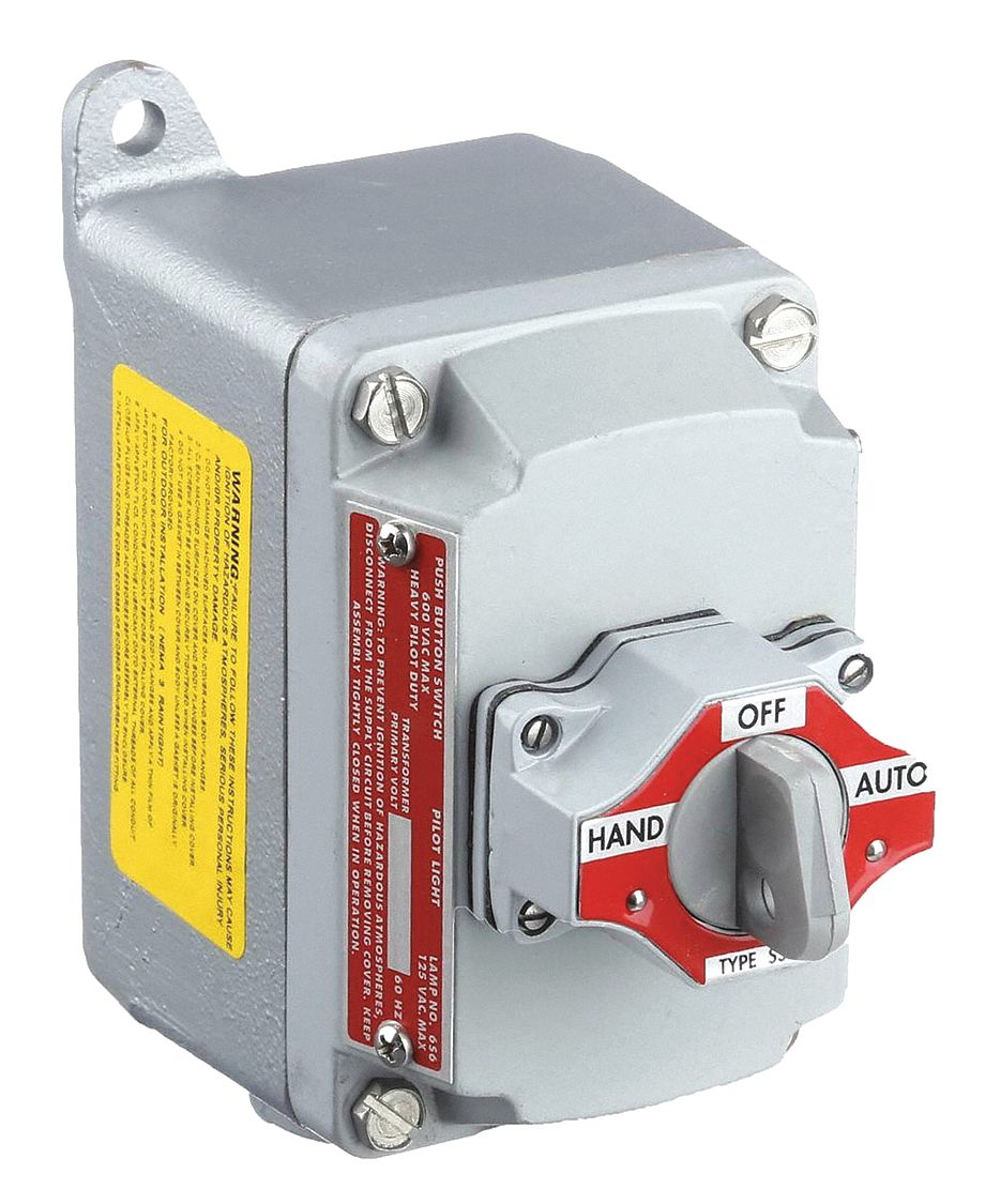 APPLETON ELECTRIC EFDB17512 Select Switch Control Station DeadEnd 1SS Gry