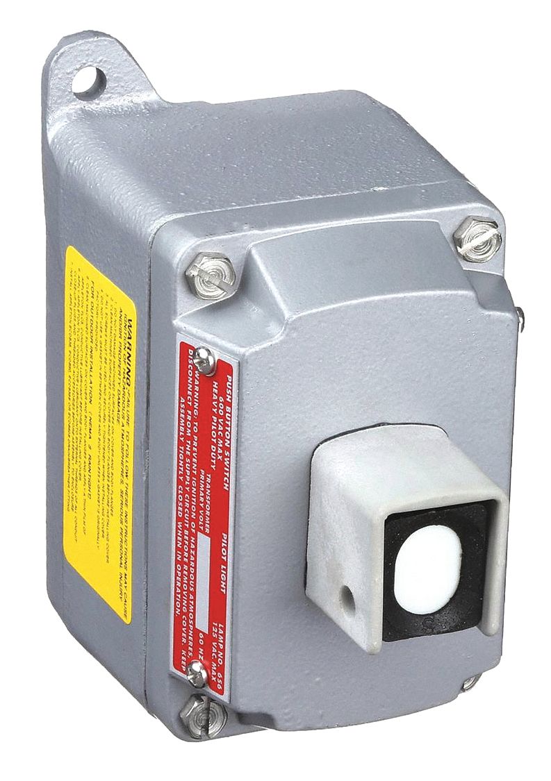 APPLETON ELECTRIC EFDB175U1 Control Station Dead-End PushButton Grey