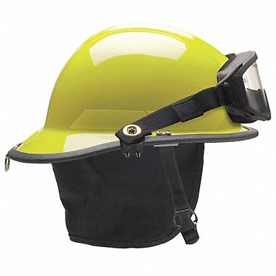 BULLARD PXSLYGIZ2 Fire Helmet Lime-Yellow Thermoplastic