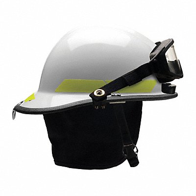 BULLARD PXSWHTLGIZ2 Fire Helmet White Thermoplastic