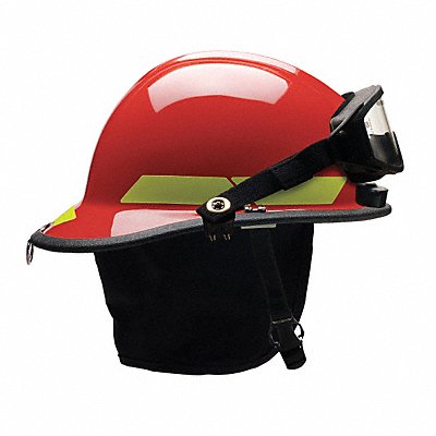 BULLARD PXSRDTLGIZ2 Fire Helmet Red Thermoplastic