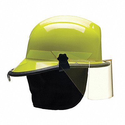 BULLARD LTXLY Fire Helmet Lime-Yellow Thermoplastic