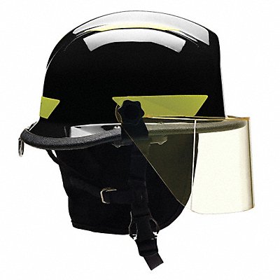 BULLARD URXBKR330 G8579 Fire/Rescue Helmet Black Thermoplastic