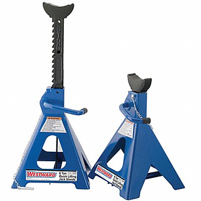 WESTWARD 13X035 Vehicle Stand 6 Tons per Pair PR-1