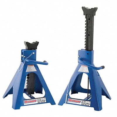 WESTWARD 13X036 Vehicle Stand 12 Tons per Pair PR-1