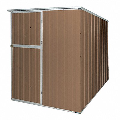 GRAINGER 13X101 D7717 Oudoor Storage Shed 6 1/4x5 5/8x6 1/4ft Brown