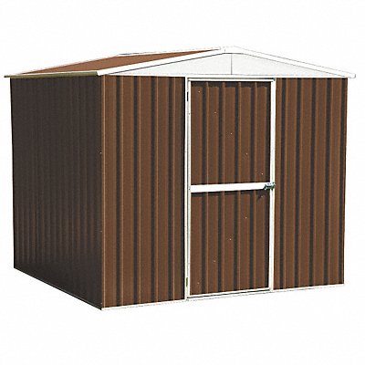 GRAINGER 13X110 D7721 Oudoor Storage Shed 6 1/4 x8 1/2 x7ft Brown