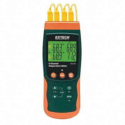 EXTECH SDL200 Thermocouple Thermometer 4 Input