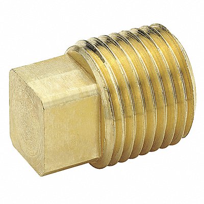PARKER VS211P8 Square Head Plug Brass 1/2 in MNPT