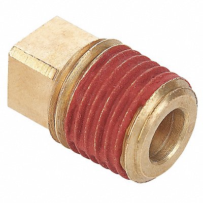 PARKER VS211P4 Square Head Plug Brass 1/4 in MNPT