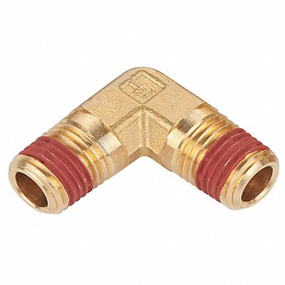 PARKER VS1204P4 90 Elbow Brass 1/4 in Pipe Size MNPT