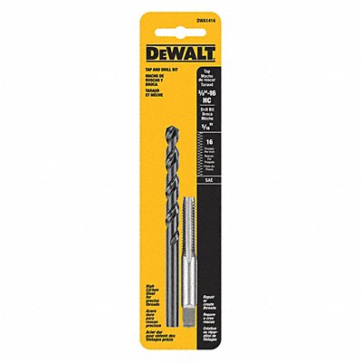 DEWALT DWA1414 Drill and Tap Set 5/16 3/8-16NC