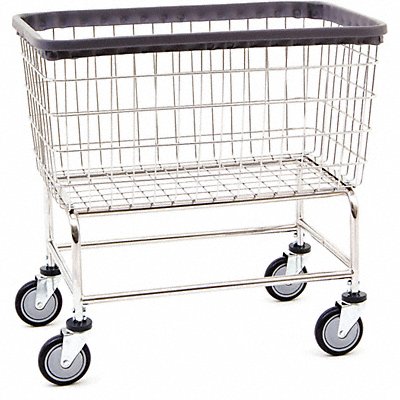 R B WIRE PRODUCTS INC. 200CFC Wire Cart Large Capacity Chrome 4.5 bu.